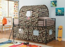 Camouflage - Twin Tent Loft Bed - Army Green