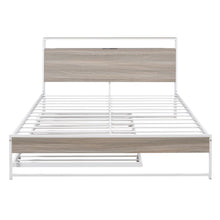 Platform Bed Frame With Trundle, USB Ports And Slat Support, No Box Spring Needed