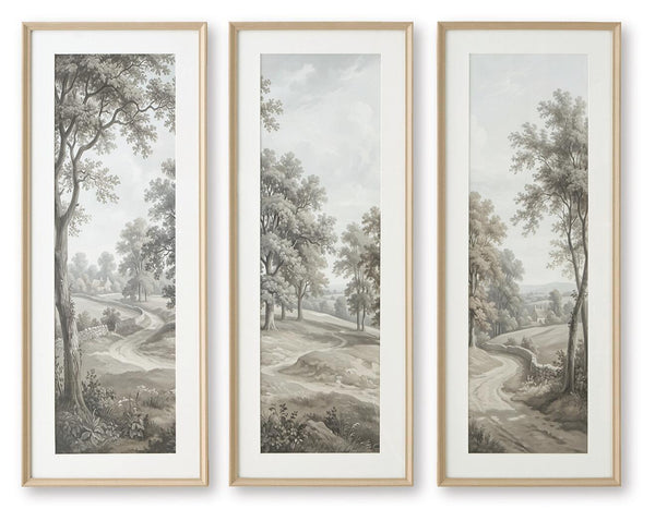 Dixonburg Wall Art Set (Set of 3) Taupe / Gray