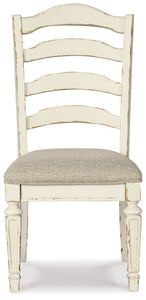 Realyn - Chipped White - Dining UPH Side Chair (Set of 2) - Ladderback