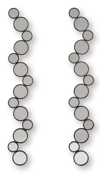 Vinler - Accent Mirror Set (Set of 2) - Black