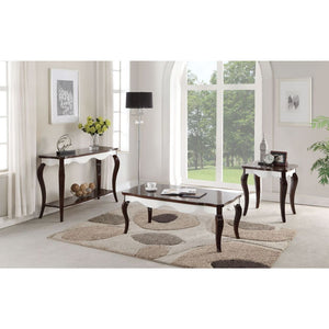 Mathias - Coffee Table - White & Walnut