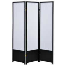 Calix - 3-Panel Room Divider Folding Shoji Screen - Black