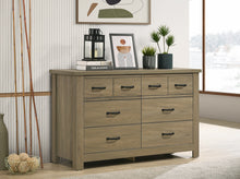 Finn 51" Coffee Gray Oak Finish Dresser