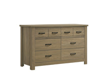 Finn 51" Coffee Gray Oak Finish Dresser