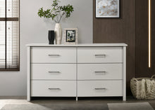 Celeste 57"W White 6-Drawer Dresser