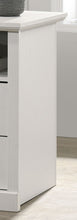 Elara 22"W White 2-Drawer Nightstand Bedside Table