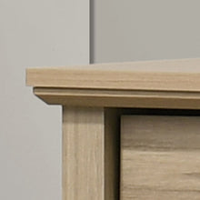 Elara 57"W Light Oak Finish 6-Drawer Dresser