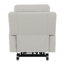 Marsha - Power Recliner With Lift & Massage - Light Gray Leather