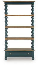 Finnworth - Bookcase - Blue / Brown