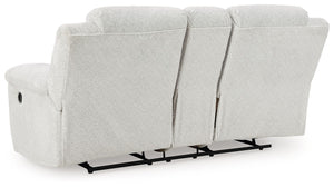 Frohn - Snow - Dbl Reclining Loveseat With Console