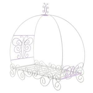 Priya II - Twin Bed With Canopy - White & Purple