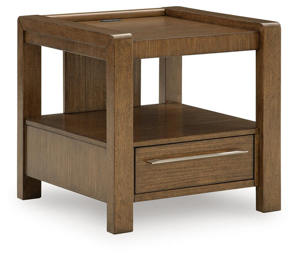 Marxmore Square End Table Brown