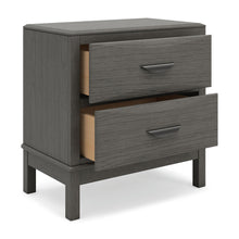 Mazing - Two Drawer Night Stand - Gray