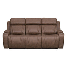 Carrow - Sofa With Power Headrest & Footrest, Stereo, Massage - Brown