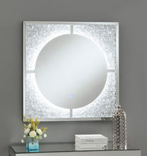 Theresa - Wall Mirror with LED Lighting - Silver