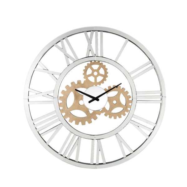 Dominic Wall Clock Mirrored