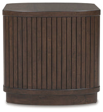 Korestone - Dark Brown - Square End Table