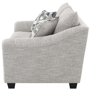 Tomkins - Boucle Upholstered Loveseat - Light Gray