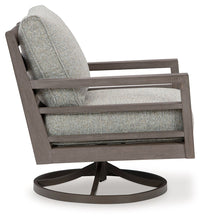 Hillside Barn - Gray / Brown - Swivel Lounge W/ Cushion