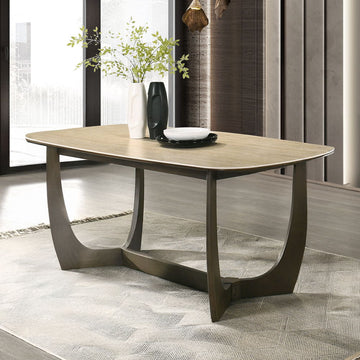 Davita - Dining Table With Ceramic Top - Walnut