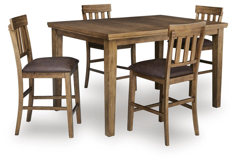 Urbinforte - Counter Height Extension Dining Table Set complete set