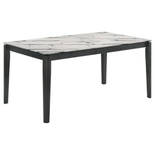 Stevie - Rectangular Faux Marble Top Dining Table