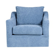 Sylvie - Swivel Chair - Blue Slate