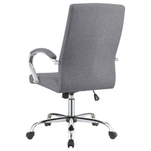 Abisko - Upholstered Office Chair With Casters - Gray And Chrome