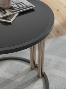 Hannerly - Black / Gold Finish - Occasional Table Set (Set of 3)