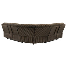 Atkinson Upholstered Reclining Sectional Sofa – Chocolate