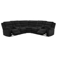 Atkinson Upholstered Reclining Sectional Sofa – Black