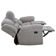Gilson 3 Piece Chenille Upholstered Reclining Sofa Set – Grey