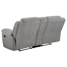 Gilson 3 Piece Chenille Upholstered Reclining Sofa Set – Grey