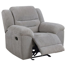 Gilson 3 Piece Chenille Upholstered Reclining Sofa Set – Grey