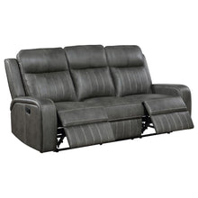 Raelynn 3 Piece Upholstered Reclining Sofa Set – Grey