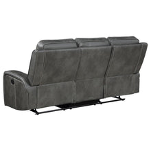 Raelynn 3 Piece Upholstered Reclining Sofa Set – Grey
