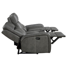 Raelynn 3 Piece Upholstered Reclining Sofa Set – Grey