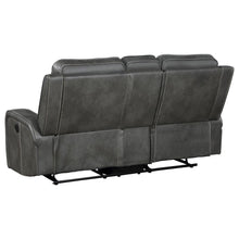 Raelynn 3 Piece Upholstered Reclining Sofa Set – Grey