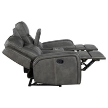 Raelynn 3 Piece Upholstered Reclining Sofa Set – Grey
