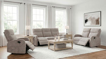 Hamilton 3 Piece Chenille Manual Reclining Sofa Set – Sand
