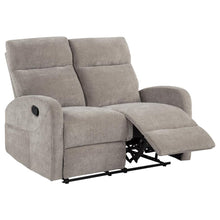 Hamilton 3 Piece Chenille Manual Reclining Sofa Set – Sand
