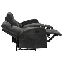 Hamilton 3 Piece Chenille Manual Reclining Sofa Set – Charcoal Grey