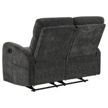 Hamilton 3 Piece Chenille Manual Reclining Sofa Set – Charcoal Grey