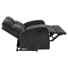 Hamilton 3 Piece Chenille Manual Reclining Sofa Set – Charcoal Grey
