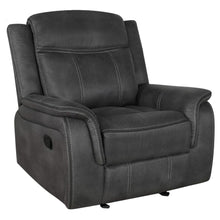 Lawrence 3 Piece Upholstered Reclining Sofa Set – Charcoal