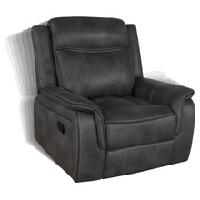 Lawrence 3 Piece Upholstered Reclining Sofa Set – Charcoal