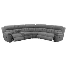 Bahrain 6 Piece Modular Reclining Sectional Sofa – Charcoal