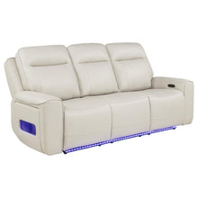 Rojas 3 Piece Dual Power Reclining Sofa Set with Drop-Down Console – Greige