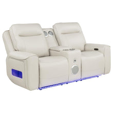 Rojas 3 Piece Dual Power Reclining Sofa Set with Drop-Down Console – Greige